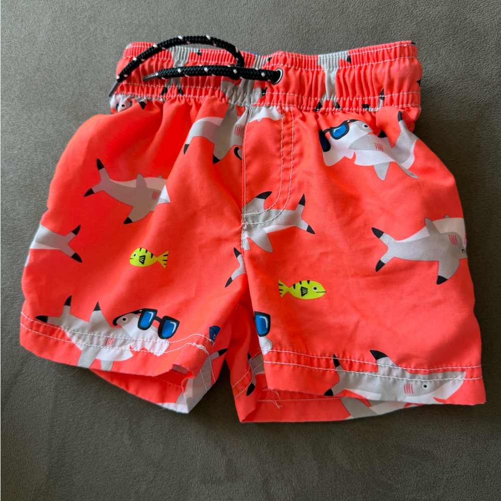 Carter’s Shark Print Boys Swim Trunks 9 months